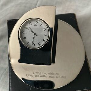 VintagePewter Luna Desk Clock